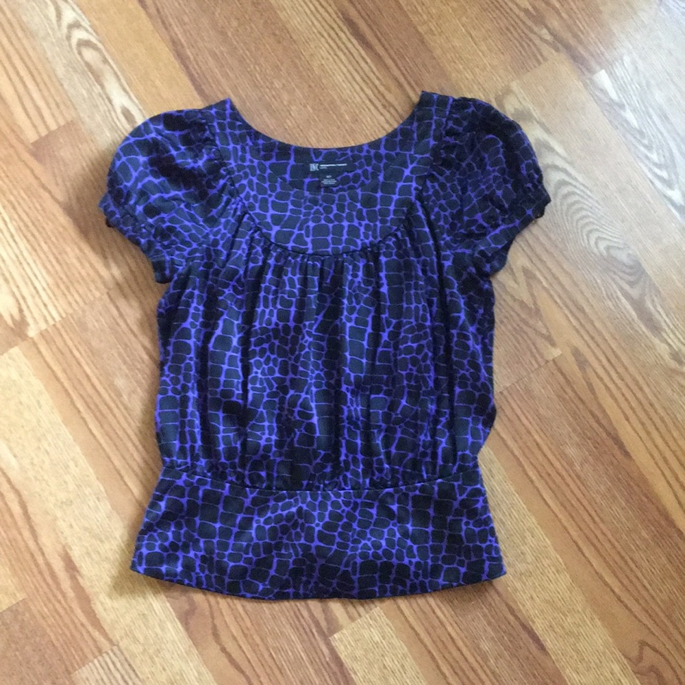 Purple and black top